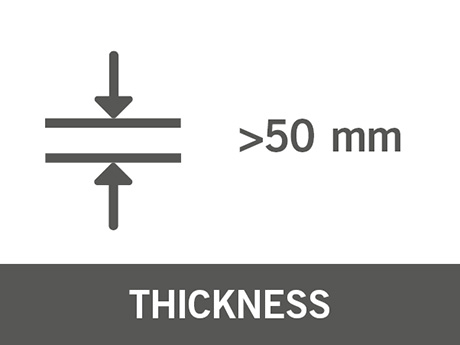 Symbol – Skikttjocklek